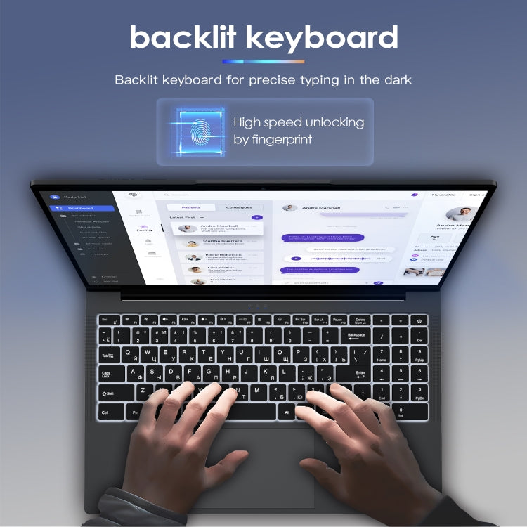 GXMO G156 15.6 inch Laptop, 32GB+1TB, Windows 11 AMD Ryzen 7 5825U Octa Core, Support Fingerprint Unlock, UK Plug