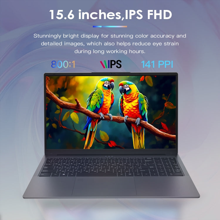 GXMO G156 15.6 inch Laptop, 16GB+512GB, Windows 11 AMD Ryzen 7 5825U Octa Core, Support Fingerprint Unlock, EU Plug