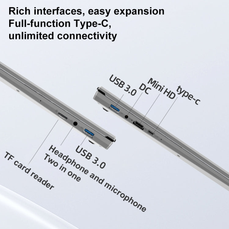 Jumper EZbook S7 Max 16 inch Laptop, 16GB+128GB+512GB, Windows 11 Intel Alder Lake N95 Quad Core, EU Plug(Grey)