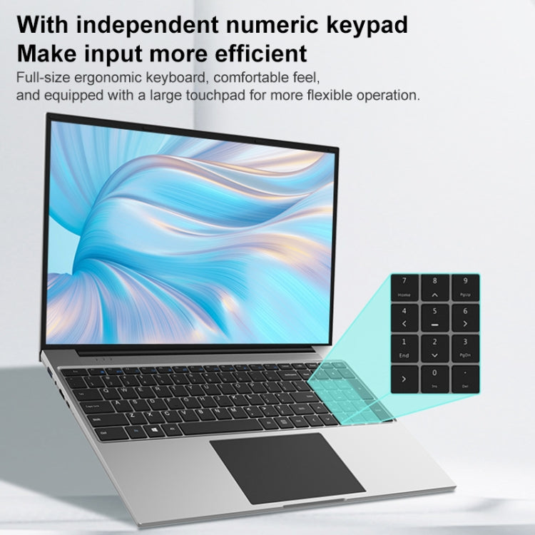 Jumper EZbook S7 Max 16 inch Laptop, 16GB+128GB+512GB, Windows 11 Intel Alder Lake N95 Quad Core, EU Plug(Grey)