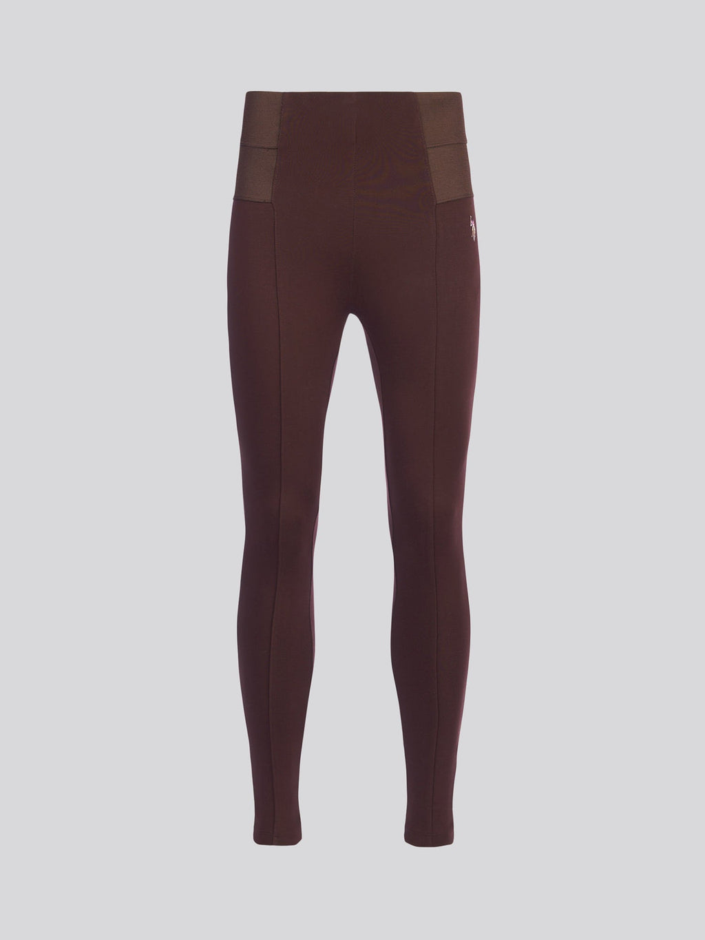 Womens Elastic Waistband Legging Puce