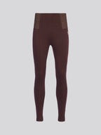 Womens Elastic Waistband Legging Puce