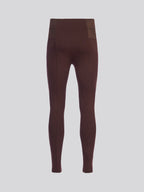 Womens Elastic Waistband Legging Puce
