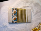 Traditional Kerala Kasavu Saree with Floral Border Design