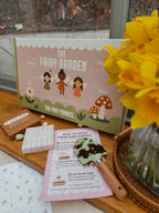 Fairy Garden Starter Kit (Apron,Tray, Shovel, Fairies, Soil & Seeds)