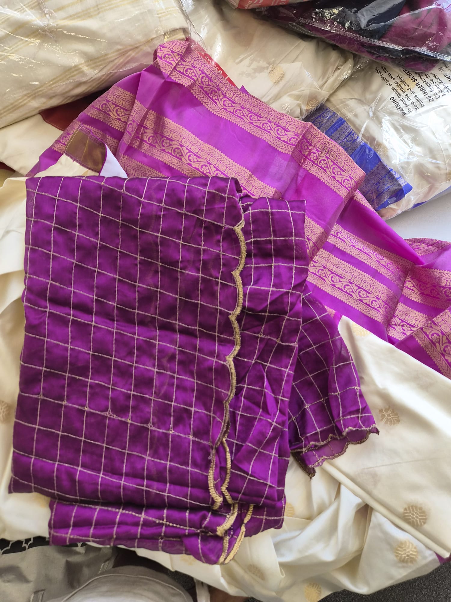 Onam Meghama Kerala Half Saree Set