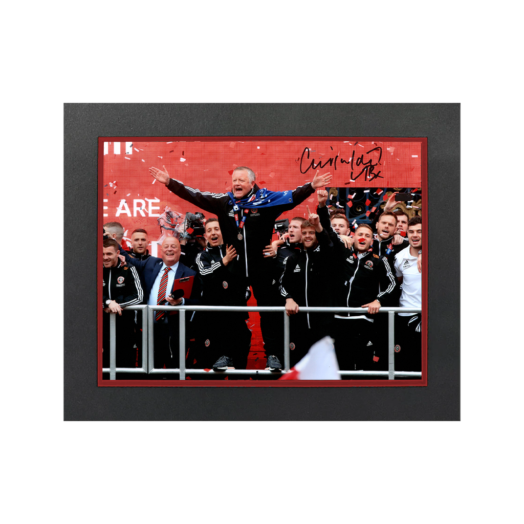 Chris Wilder Signed Sheffield United 16x12 Image Deluxe Mount