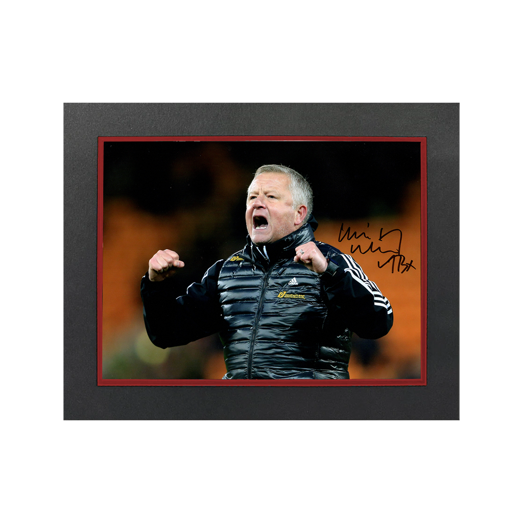 Chris Wilder Signed Sheffield United 16x12 Image Deluxe Mount
