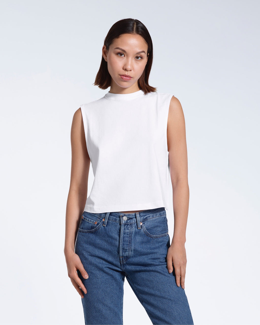 Crew Neck Organic Tank Top