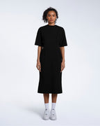 Pleated Waist T-Shirt Dress