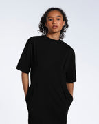 Pleated Waist T-Shirt Dress