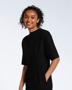 Pleated Waist T-Shirt Dress