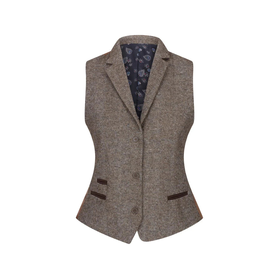 wsn06 - Women's 1920s Suit Tweed Blazer Waistcoat & Trousers