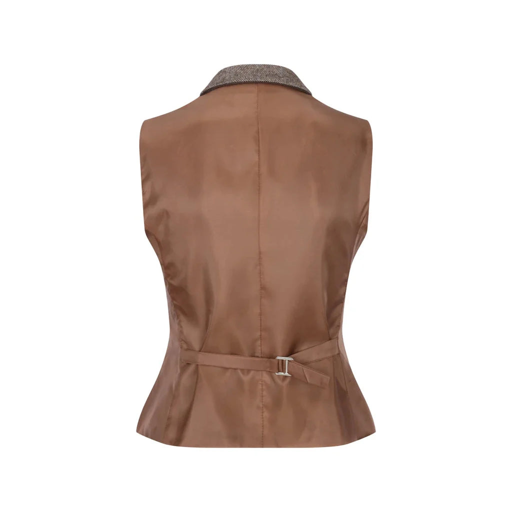 wsn06 - Women's 1920s Suit Tweed Blazer Waistcoat & Trousers