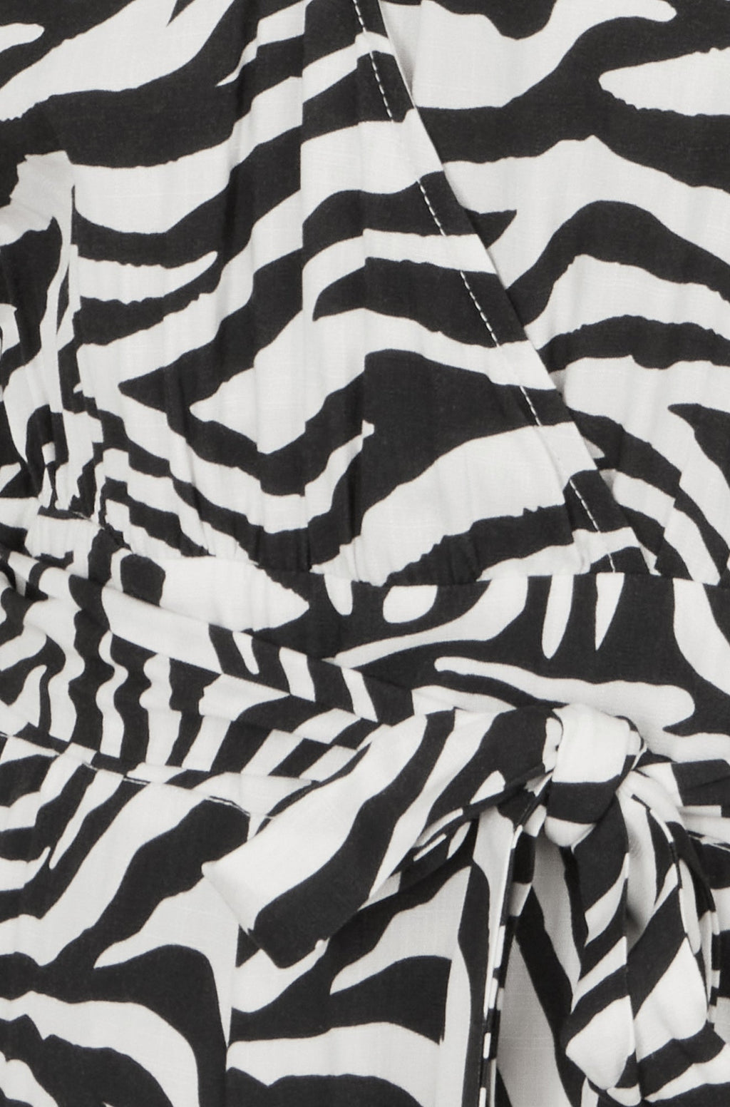 Yumi Black Zebra Print Relaxed Jumpsuit