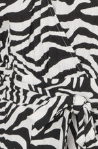 Yumi Black Zebra Print Relaxed Jumpsuit