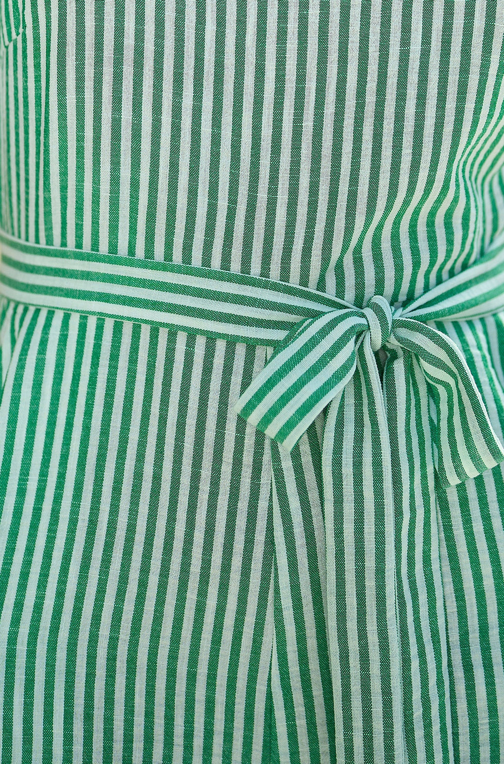 Yumi Green Stripe Strappy Jumpsuit