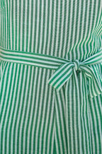 Yumi Green Stripe Strappy Jumpsuit