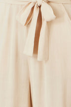 Yumi Beige Viscose Culotte Jumpsuit