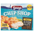 Youngs Chip Shop 4 Fish Fillets 400g - Case of 8