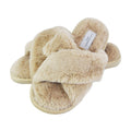 Ladies Novelty Bedroom House Open Toe Slippers with Back (3 Sizes)