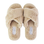 Ladies Novelty Bedroom House Open Toe Slippers with Back (3 Sizes)