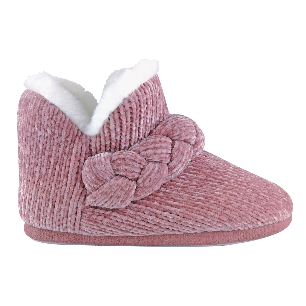 Ladies Knitted Warm Fleece Plush Slipper Boots (6 Sizes)