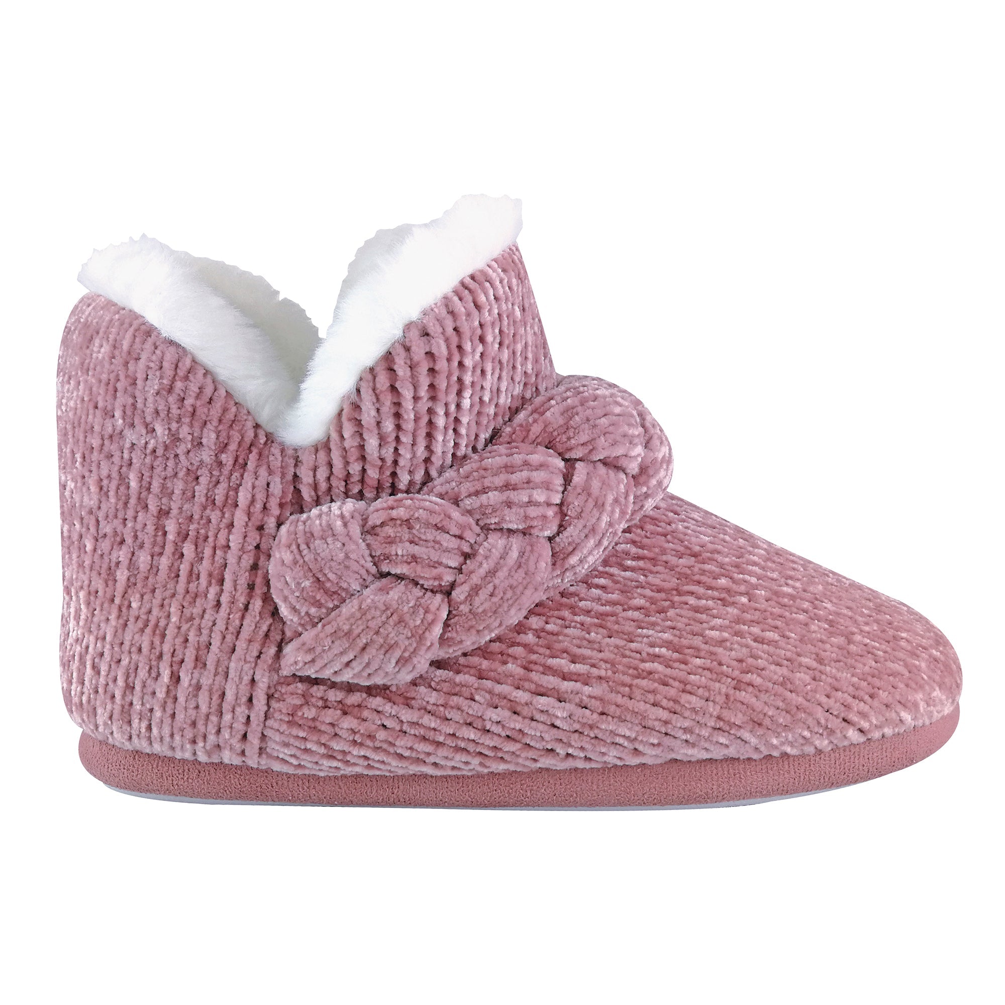 Ladies Knitted Warm Fleece Plush Slipper Boots (6 Sizes)