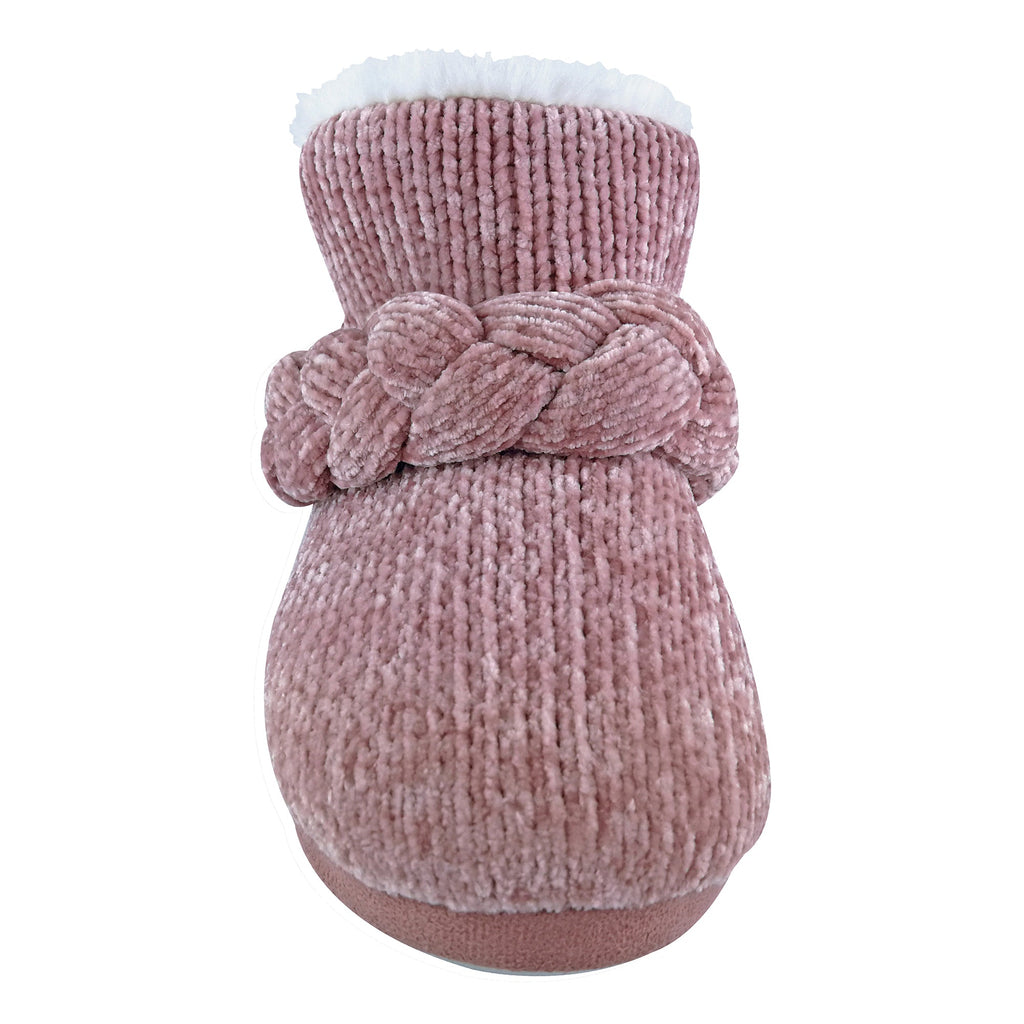 Ladies Knitted Warm Fleece Plush Slipper Boots (6 Sizes)