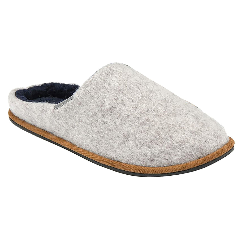 Mens Plush Lined Mule Slippers With Memory Foam