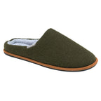 Mens Plush Lined Mule Slippers With Memory Foam