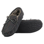 Mens Moccasin Slippers with Memory Foam