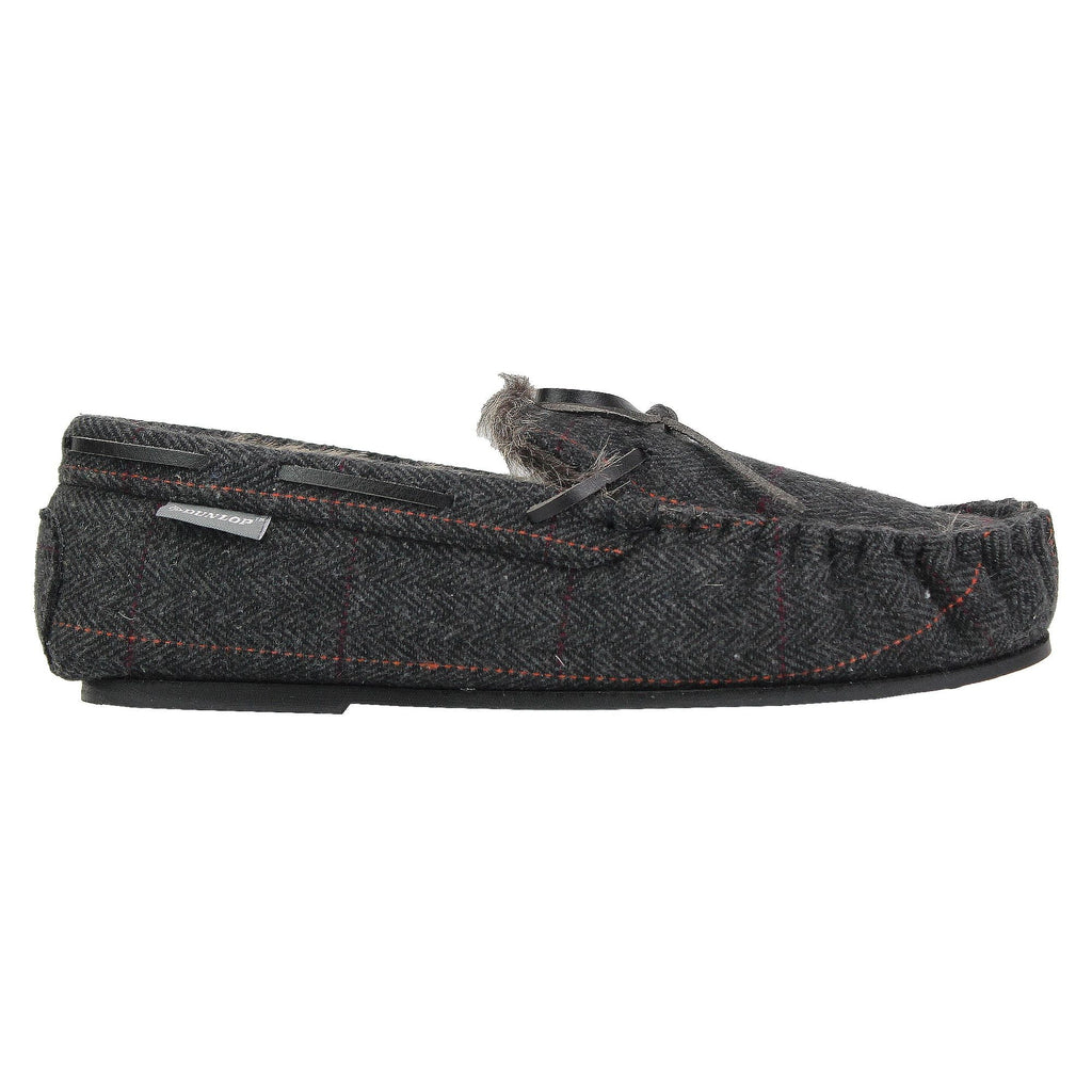 Mens Moccasin Slippers with Memory Foam