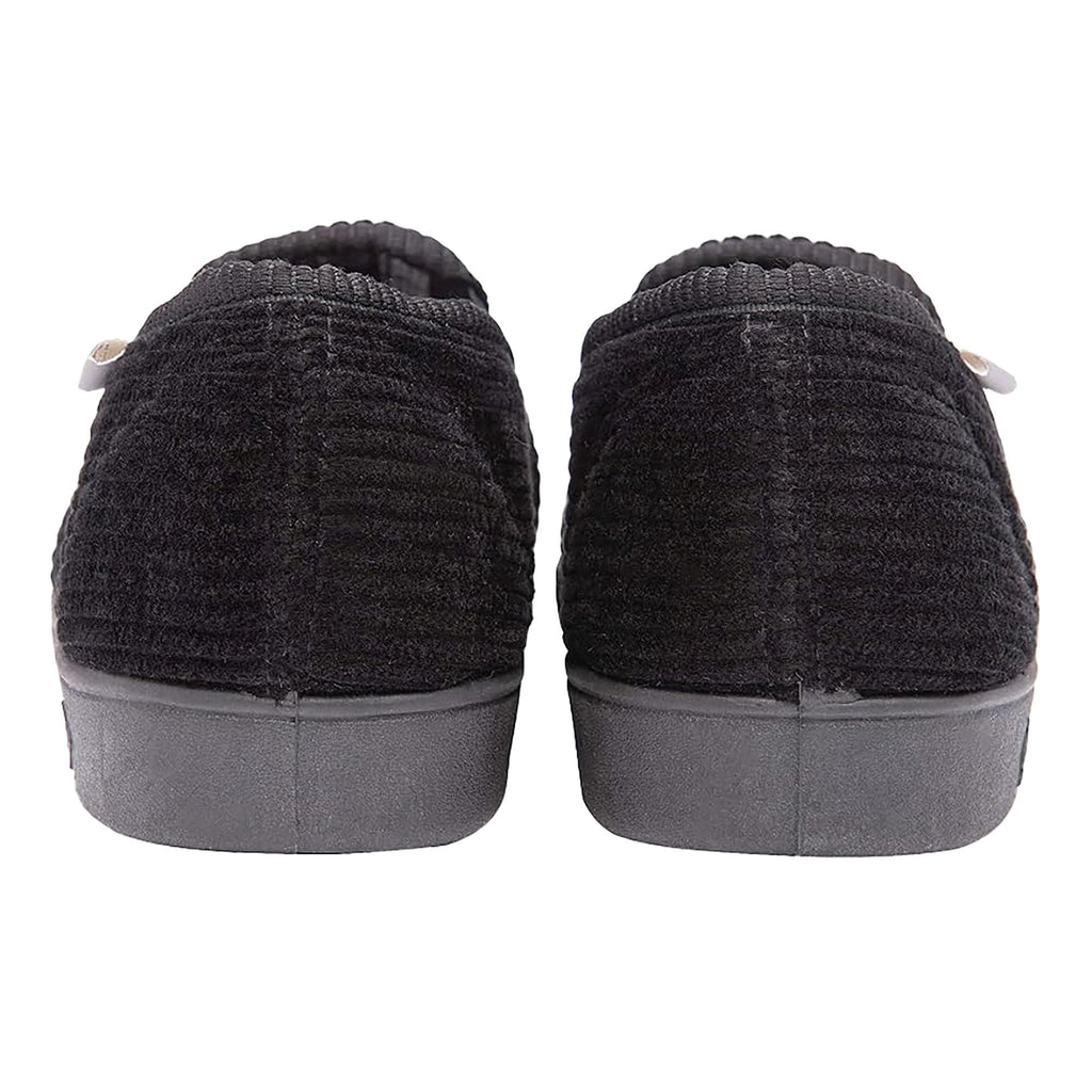 Mens Tartan Lined Slippers With Memory Foam