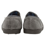 Mens Tartan Lined Slippers With Memory Foam