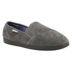 Mens Tartan Lined Slippers With Memory Foam