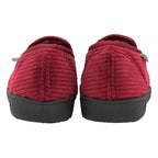 Mens Tartan Lined Slippers With Memory Foam