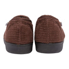 Mens Tartan Lined Slippers With Memory Foam