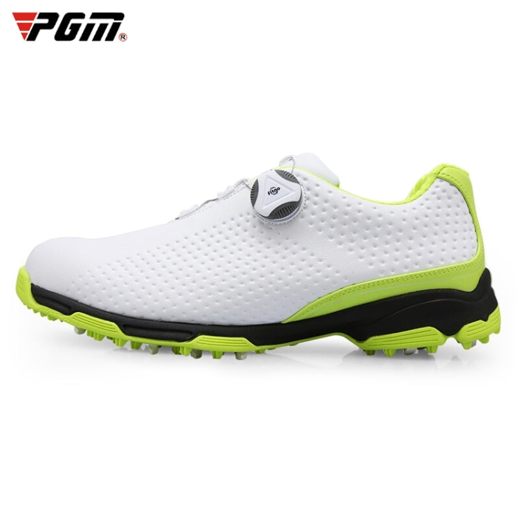 PGM Golf Breathable Rotating Buckle Sneakers Outdoor Sport Shoes for Men(Color:White Black Size:44), 40, 41, 42, 44, 45, 39, 43