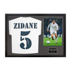 Zinedine Zidane Signed Real Madrid Shirt Classic Frame