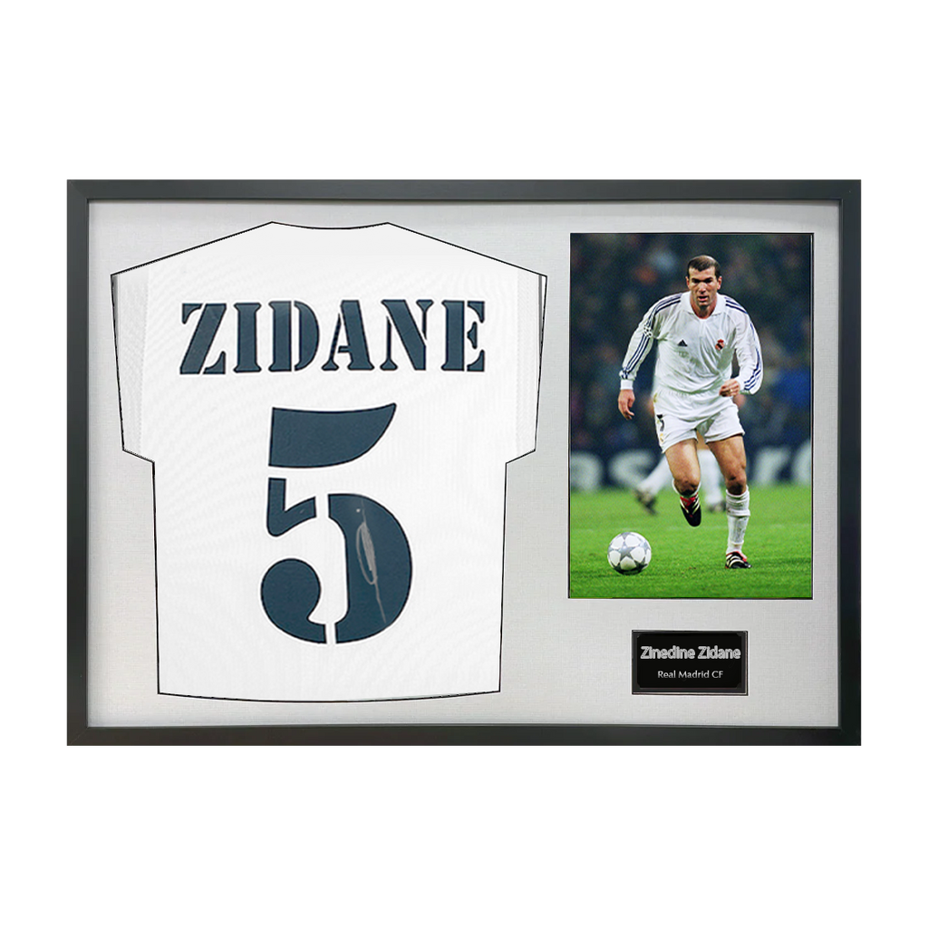 Zinedine Zidane Signed Real Madrid Shirt Classic Frame