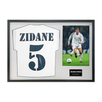 Zinedine Zidane Signed Real Madrid Shirt Classic Frame