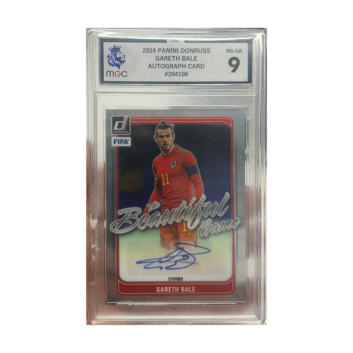 2024/25 Panini Donruss Gareth Bale Signed Panini Card