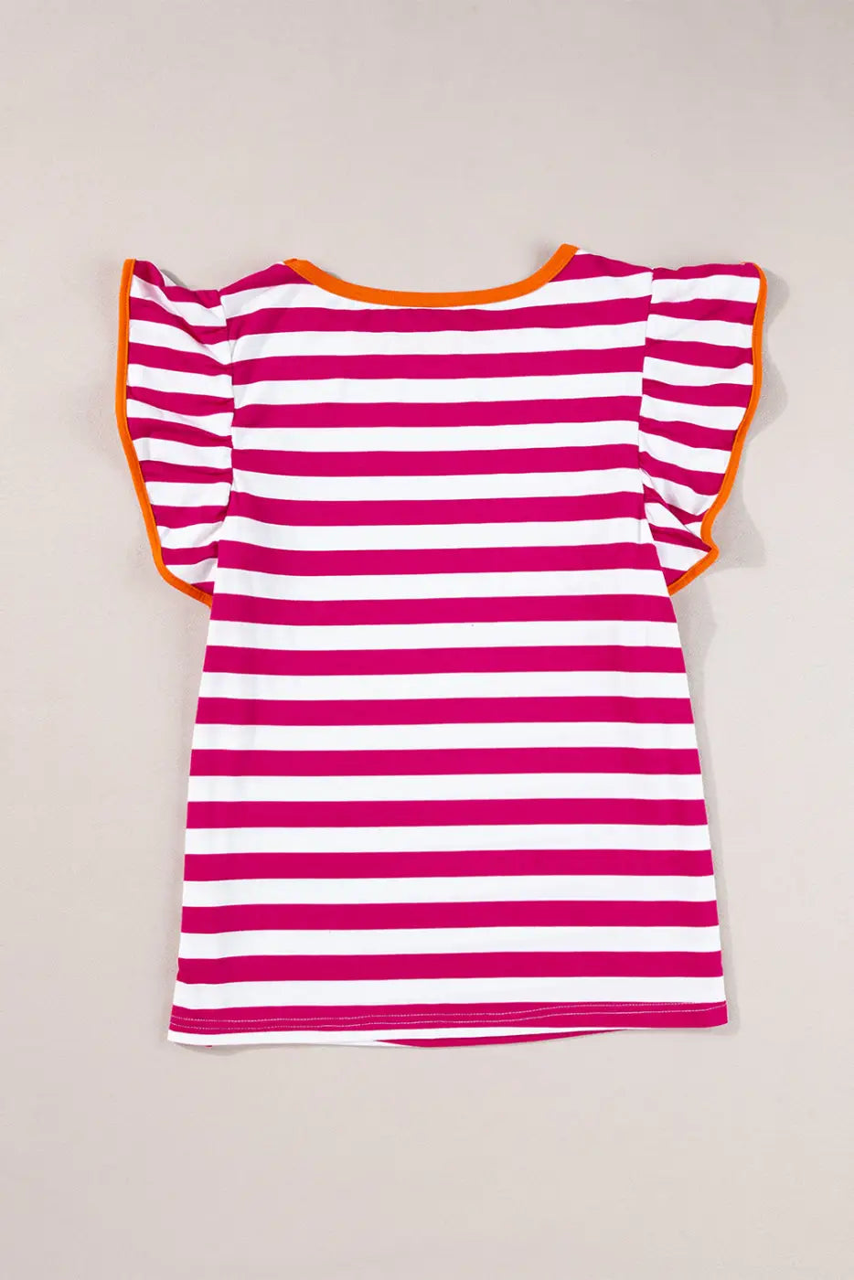 Rose Red Striped Blouse Women UK | Casual Summer