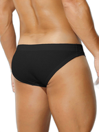 2 Pack Men's Premium Comfortable Fabric Low-Rise U-Shaped Button Fly Briefs