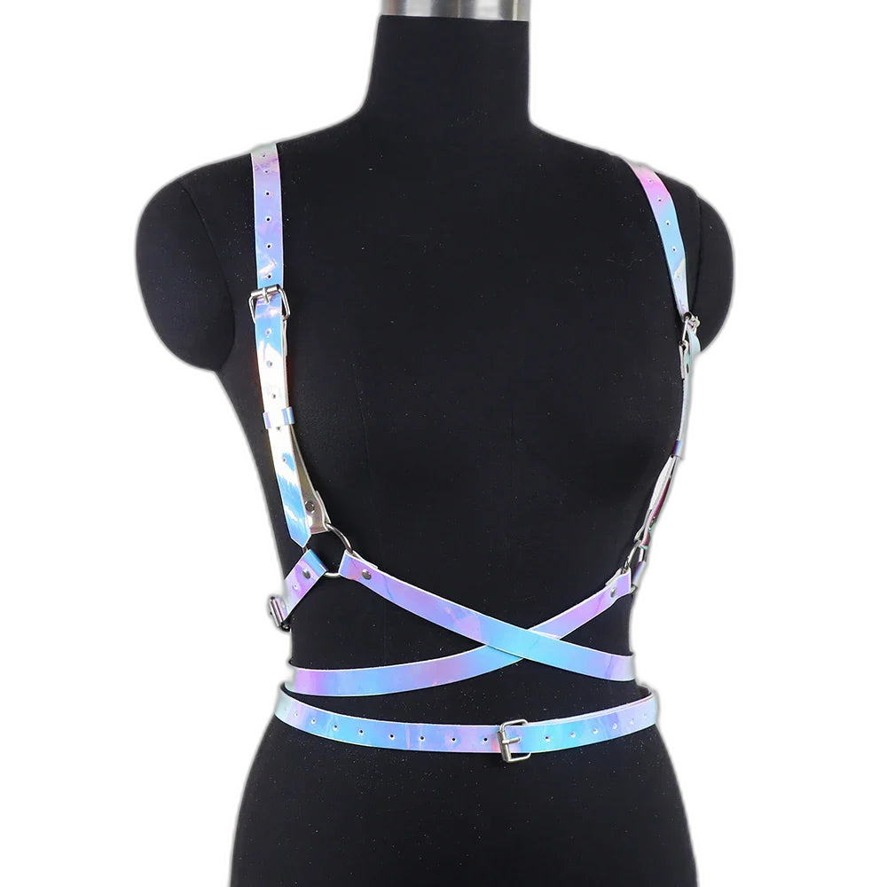 Holo Gothic Angelic Wings Harness