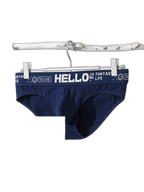 Men's Cotton Ribbed Breathable Briefs with 3D Pouch