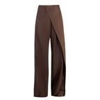 Irregular Wide-leg Pants Ins Fashion Loose Trousers Women's Clothing