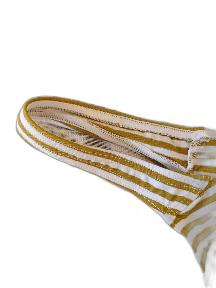 3 Pack Men's Striped Trendy Cooling Touch Day-Long Comfort Firm Support Thongs