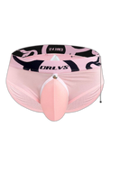 2 Pack Men's Detachable Pouch Open-Crotch Breathable Modal Soft Briefs